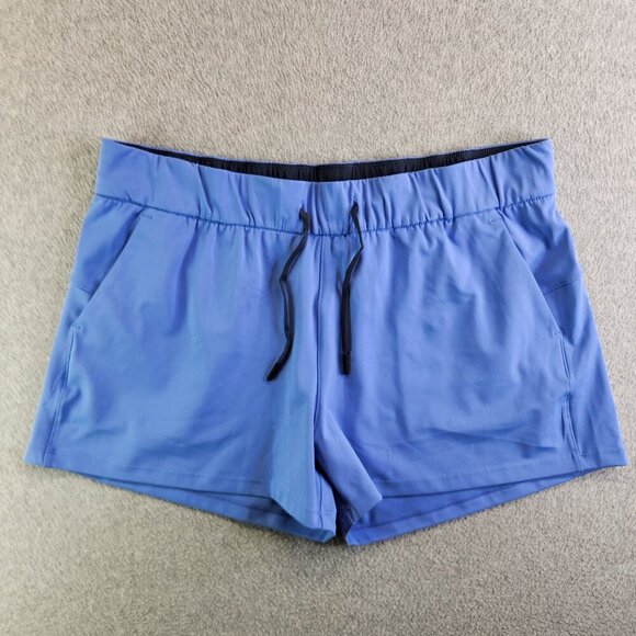 ZYIA Active Shorts Womens XXL Sky Blue Club Matte Softshell High Waisted - Picture 1 of 12